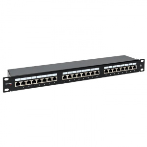 Патч-панель 1U 24*RJ-45 Cat.6A EKF