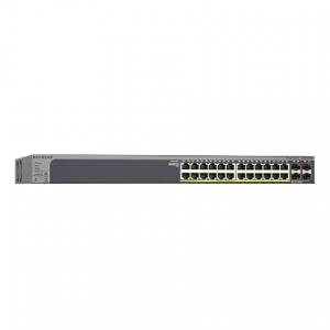 Коммутатор упр. Smart 24x10/100/1000T PoE (PoE бюджет: 192 Вт), 4x1000T/SFP GS728TP-100EUS Netgear