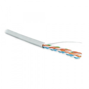Кабель UTP 4 пары Cat.5е внутр. LSZH 305м серый Hyperline