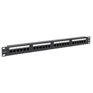 Патч-панель 1U 24*RJ-45 Cat.5e EKF
