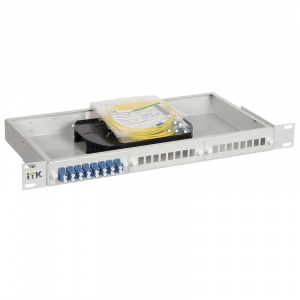 Кросс укомплектованный 1U LC (duplex) 8шт; (OS2) ITK