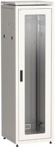 Шкаф напольный 19" 33U Ш600*Г800 стеклянная передняя дверь серый ITK LINEA N