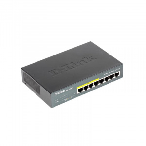 Коммутатор 8x10/100/1000T ( 4xPoE, бюджет PoE: 52 Вт), DGS-1008P, D-link