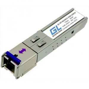 Модуль SFP WDM 1Гбит/c одно волокно SM 1xSC Tx:1550/Rx:1310 нм DDM 14 дБ (до 20 км) GL-30RSC Gigalin