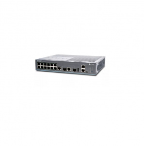 EX2200, Compact, Fanless, 12-Port 10/100/1000 BaseT with 2 Dual-Purpose (10/100/1000 BaseT or SFP) U