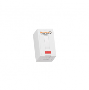 Розетка инф. 1*RJ-45 Сat.5e экран со шторкой Nikomax
