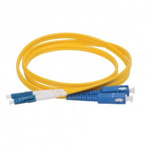 Патч-корд оптический SM, 9/125 (OS2), LC/UPC-SC/UPC,(Duplex),2м ITK 