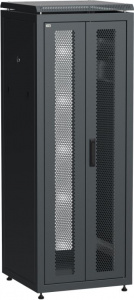 Шкаф напольный 19" 33U 600х600мм распаш. перф. дв. задн. перф. чер. ITK LINEA N