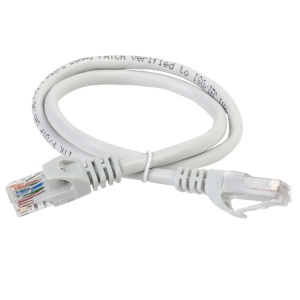 Патч-корд UTP RJ-45 Cat.5e 5м серый LSZH ITK