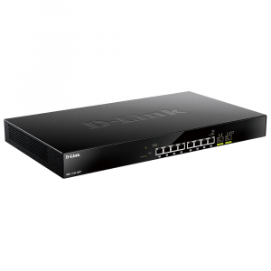Коммутатор 8x100/1000/2.5GBase-T (PoE 240Вт) 2x10GBase-X SFP+ DMS-1100-10TP D-Link