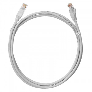 Патч-корд UTP RJ-45 Cat.5e 3м серый CCA NETLAN
