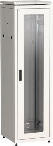 Шкаф напольный 19" 38U Ш600*Г600 стеклянная передняя дверь серый ITK LINEA N