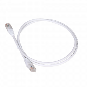Патч-корд UTP RJ-45 Cat.5e 0,5м белый LSZH Lanmaster
