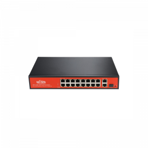 я Коммутатор 16x10/100TX PoE (бюджетPoE: 250 Вт), 2x10/100/1000T 1xSFP WI-PS518GV Wi-Tek