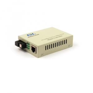 Медиаконвертер RJ-45 100 Мбит/c - 1xSC WDM SM без LFP Tx:1310/Rx:1550 (до 20 км) Gigalink
