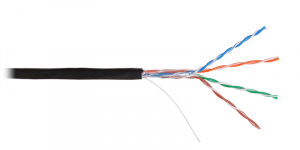 Кабель UTP  4 пары Cat.5е внешний 305м чёрный Nikomax