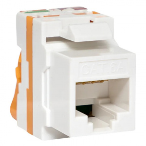 Вставка Keystone RJ-45 Cat.6A самозажимная EKF