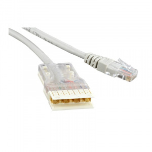 Патч-корд UTP 110-RJ-45 4 пары 1 м LSZH Hyperline