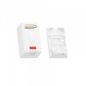 Корпус розетки 1 порт Nikomax