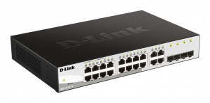 Коммутатор настраиваемый L2 гигабитный 16*10/100/1000_RJ45 4*100/1000_комбо D-Link
