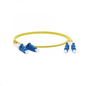 Патч-корд волоконно-оптический (шнур) SM 9/125 (OS2), LC/UPC-LC/UPC, duplex, LSZH, 2 м, Hyperline