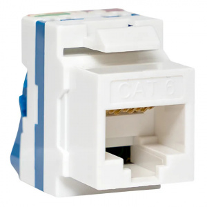 Вставка Keystone RJ-45 Cat.6 самозажимная EKF