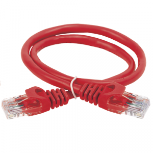 Патч-корд UTP RJ-45 Cat.5e 0,5м красный ITK