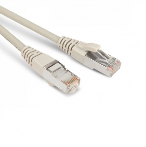 Патч-корд STP RJ-45 Cat.5e 2м серый LSZH Hyperline
