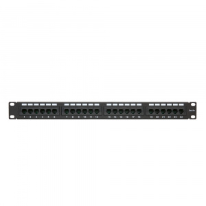 Патч-панель 1U 24*RJ-45 Cat.6 NETLAN
