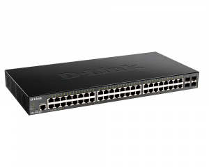 Коммутатор управляемый L2 гигабитный 48*10/100/1000_RJ45 4*10G_SFP+ D-link