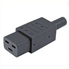 Разъем IEC320 C19 (мама), 220В, 16А Hyperline