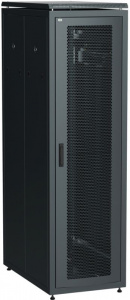 Шкаф напольный 19" 42U Ш800*Г1000 перфорированная передняя дверь задняя перфорированная черный ITK LINEA N