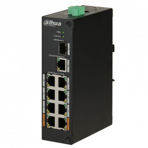 Коммутатор  8x10/100TX PoE 802.3af/at (бюджет PoE: 96 Вт) 1x1000T 1xSFP PFS3110-8ET-96 Dahua