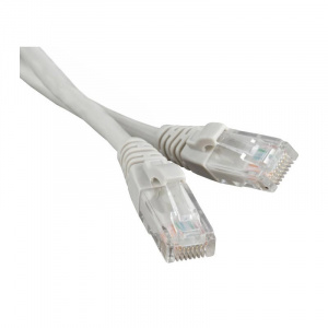 Патч-корд UTP RJ-45 Cat.6 0,5м серый LSZH Hyperline