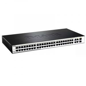 Коммутатор упр. 48x10/100TX 2x1000T 2x1000T/SFP DES-1210-52 D-Link