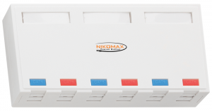 Корпус розетки 6 портов Nikomax