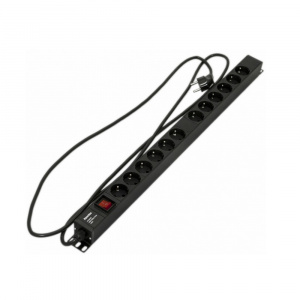 Блок розеток 12*Евро шнур С14 2.5м Hyperline