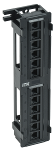 Патч-панель настенная 12*RJ-45 Cat.5e ITK