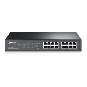 Коммутатор PoE управляемый гигабитный 16*100/1000_RJ45 8*PoE+ (110 Вт) TP-Link