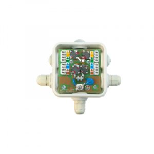 Грозозащита Ethernet РГ4GPoE 10/100/1000T, (Поддержка PoE) RJ-45, уличн. IP54, Info-Sys