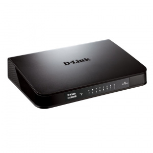 Коммутатор 16x100/1000T, Plastic Case, DGS-1016A, D-Link