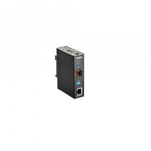 Медиаконвертер промышленный с 1 портом 100/1000Base-T и 1 портом 100/1000Base-X SFP  D-link