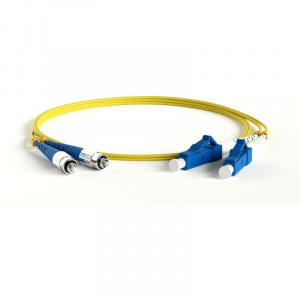 Патч-корд волоконно-оптический (шнур) SM 9/125 (OS2), FC/UPC-LC/UPC, duplex, LSZH, 2 м, Hyperline