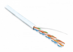 Кабель UTP  4 пары Cat.5е внутр. LSZH 305м белый Hyperline