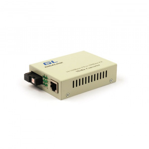 Медиаконвертер RJ-45 100 Мбит/c - 1xSC WDM SM без LFP Tx:1550/Rx:1310 (до 20 км) Gigalink