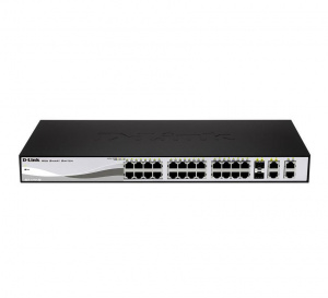 Коммутатор упр. 24x10/100/100TX 2x10/100/1000T 2x10/100/1000T/SFP DES-1210-28 D-Link