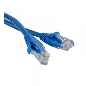 Патч-корд UTP RJ-45 Cat.5e 1м синий LSZH Hyperline